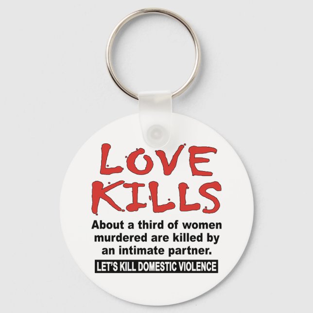 Love Kills Schlüsselanhänger (Vorderseite)