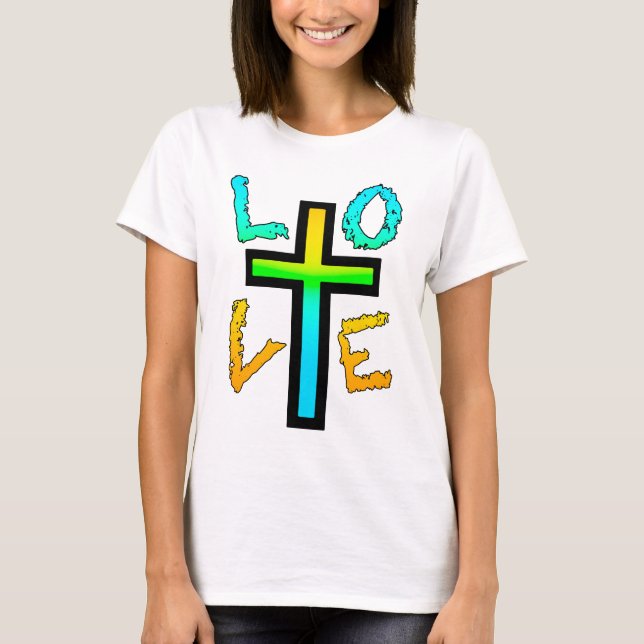 Love Kreuz T-Shirt (Vorderseite)
