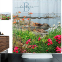Love Landschaftlich Garden Seascape Monogram Name