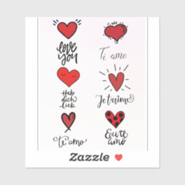 Love Languages  Aufkleber