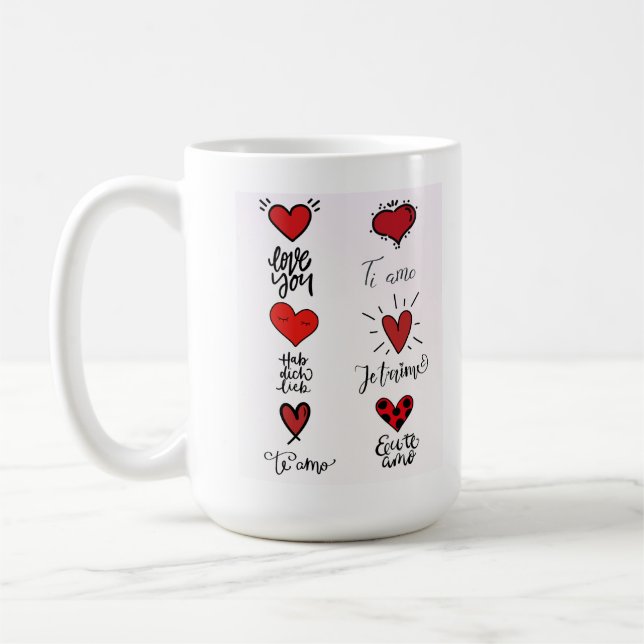 Love Languages Mug Kaffeetasse (Links)