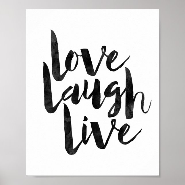 Love Laugh Live Poster (Vorne)
