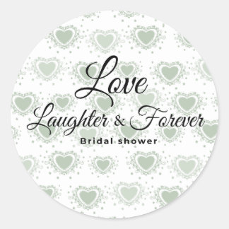 Love laughter and forever sheet of stickers