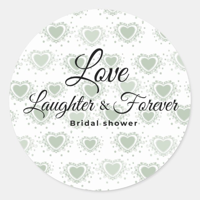 Love laughter and forever sheet of stickers (Vorderseite)
