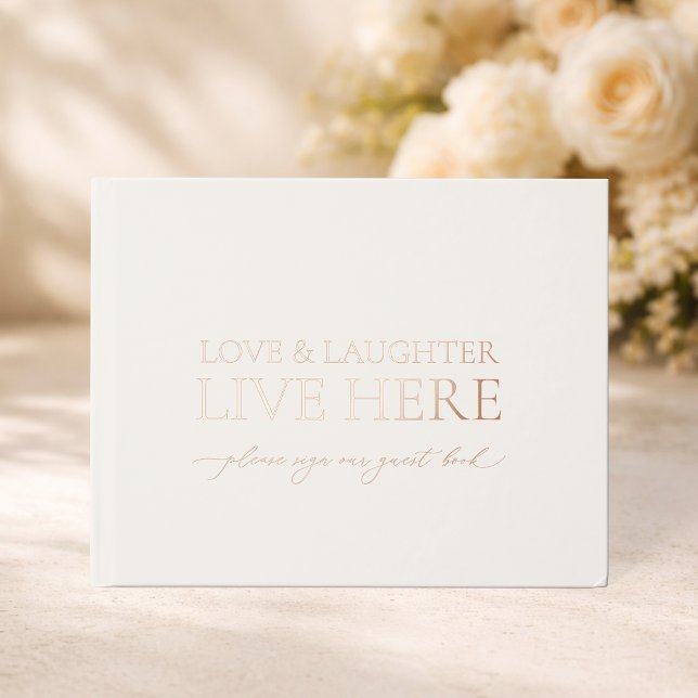 Love & Laughter Live Here Hochzeit Gästebuch (Von Creator hochgeladen)