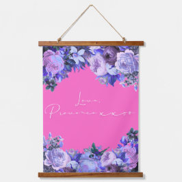 Love Letter Design - Love, Provence xxoo Wandteppich Mit Holzrahmen