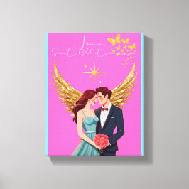 Love Letter Design - Love, Saint Valentine xxoo Leinwanddruck