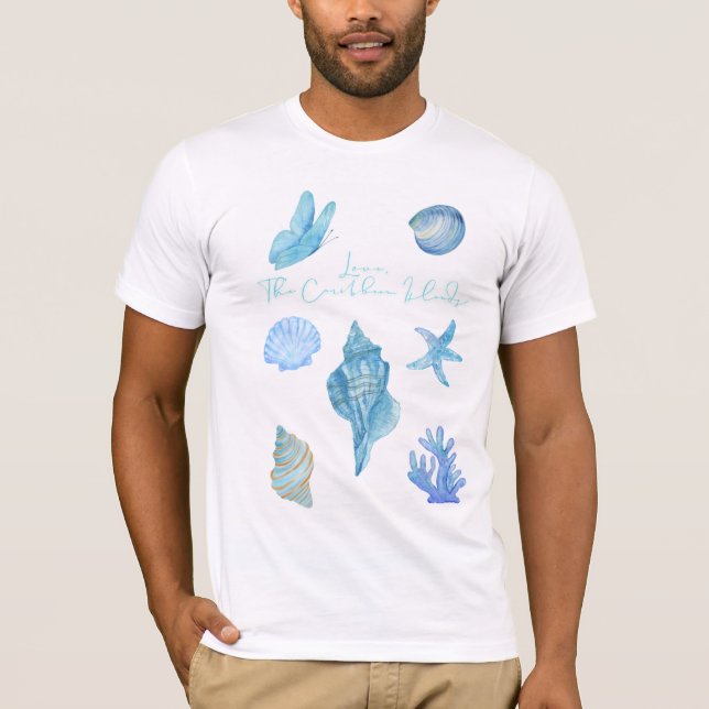 Love Letter Design-Love, The Caribbean Islandsxxoo T-Shirt (Vorderseite)