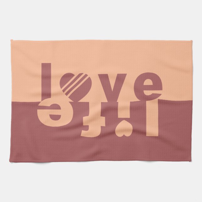 LOVE LIFE serviettes à main (Horizontal)