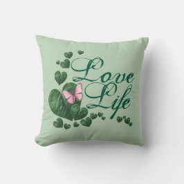 Love life throw pillow kissen
