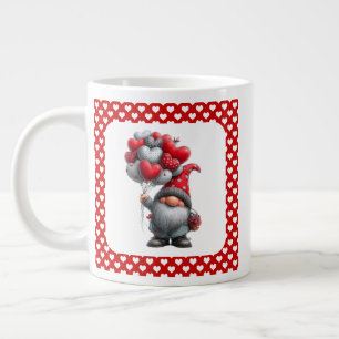 "Love Lifted High" Herzballon-Gnom Jumbo-Tasse