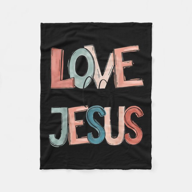 Love Like Jesus  Fleecedecke (Vorderseite)