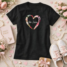 Love Like Jesus Floral Heart Women's Christian
