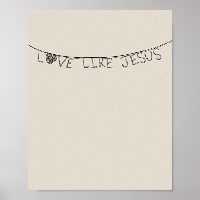 Love Like Jesus Poster (Vorne)