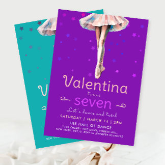 Love Lila Ballerina Tance Stars Girl Nico Rodelbah Einladung