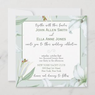 Love Lillies Faire-part de mariage