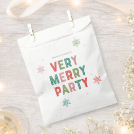 Love Lines Merry Bright Holiday Party Gefallen Bag Geschenktütchen