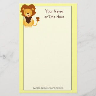Love Lion Stoery Briefpapier