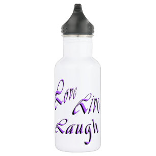 Love Live Laugh Logo, Bouteille d'eau réutilisable