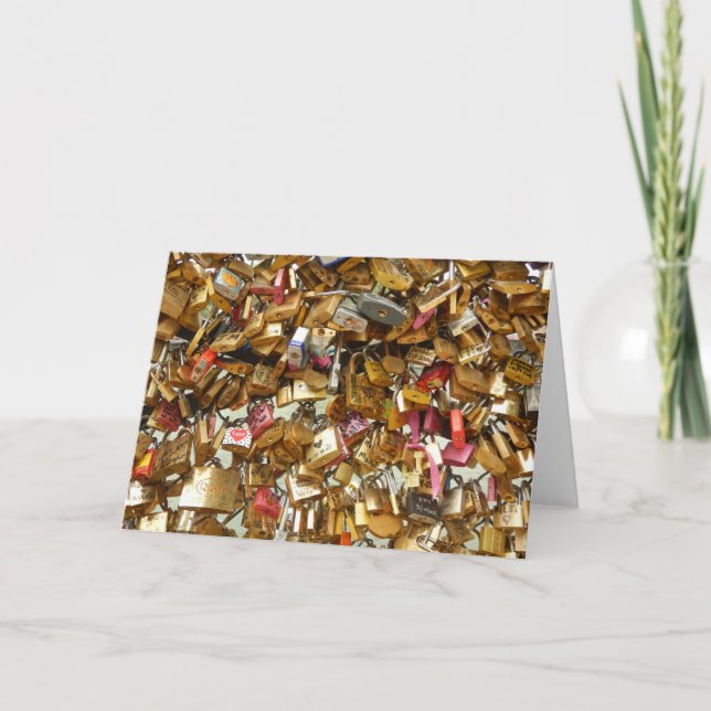 Love Locks Carte Saint Valentin (Devant)