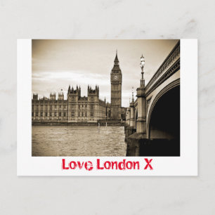 Love London X - Carte postale des Chambres du Parl
