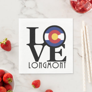 LOVE Longmont Colorado Serviette