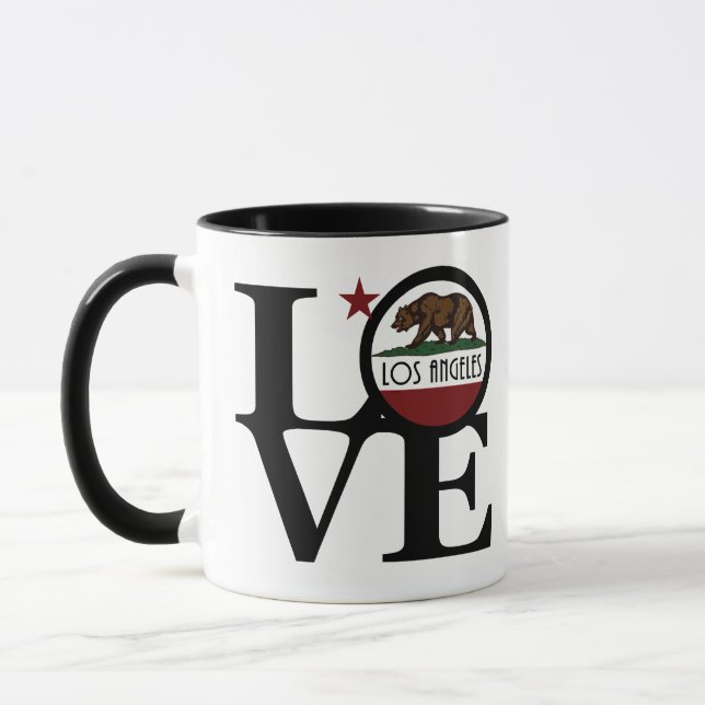 LOVE Los Angeles California  Tasse (Links)
