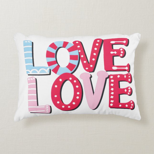Love Love Dekokissen (Vorderseite)