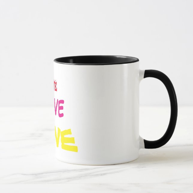 Love Love Love Ringer Mug (Droite)