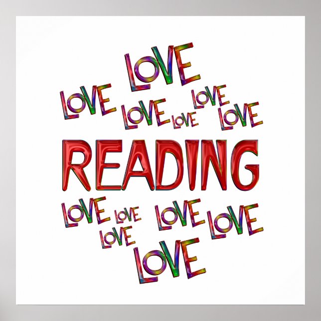 Love Love Reading Poster (Vorne)