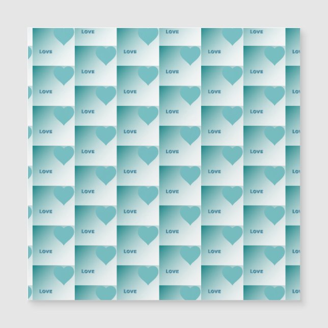 Love. Magnetkarte (Vorderseite)