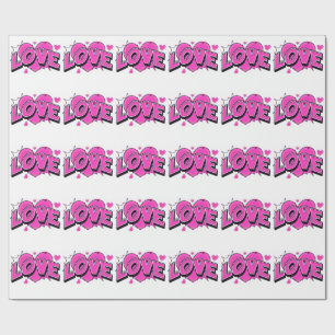 LOVE Mattes Geschenkpapier