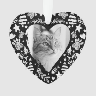 Love Mémoire noir Chalkboard Chat photo commémorat