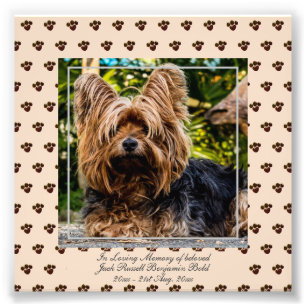 Love Memory Jack Russell FOTO Keepake