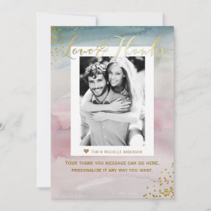 Love & Merci Glam Watercolor Gold Merci Photo