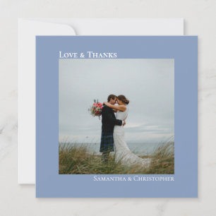 Love & Merci Minimalist Dusty Blue Mariage photo