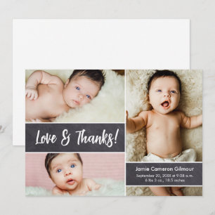 Love & Merci Modern Photo Collage Baby shower