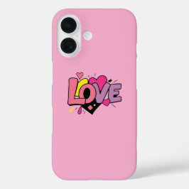 Love Modern Watercolor Artsy Valentine's Day iPhone 16 Hülle