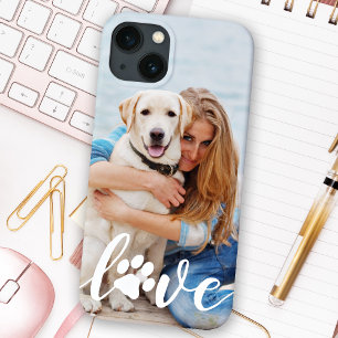LOVE Moderne individuelle Tierfoto-Pfotenabdruck-H Case-Mate iPhone Hülle