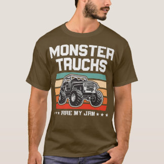 Love Monster Trucks For Boys & Birthday Party Mons T-Shirt