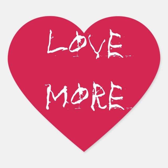 Love More Stickers (Devant)