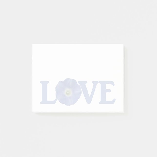 Love Morning Glory Post-it Notes (Devant)