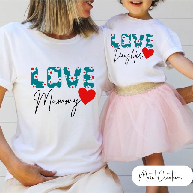 Love Mummy T-shirt for mum on Mother's Day (Von Creator hochgeladen)