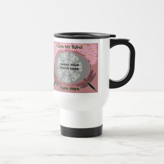 Love My Babci Daisies Polonaise Grand-Mère Mug (Droite)