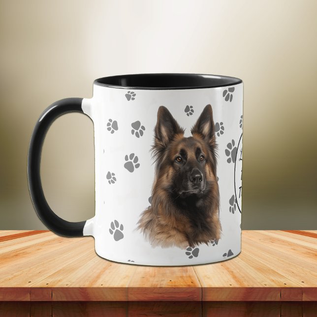 Love My Belgian Tervuren Dog Pawprint Tasse (Von Creator hochgeladen)