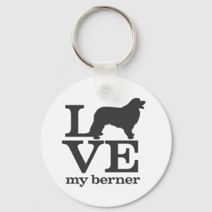 Love my Bernese Mountain Dog Schlüsselanhänger