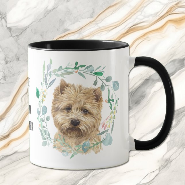 Love My Cairn Terrier Wreath Coffee Mug (Créateur téléchargé)