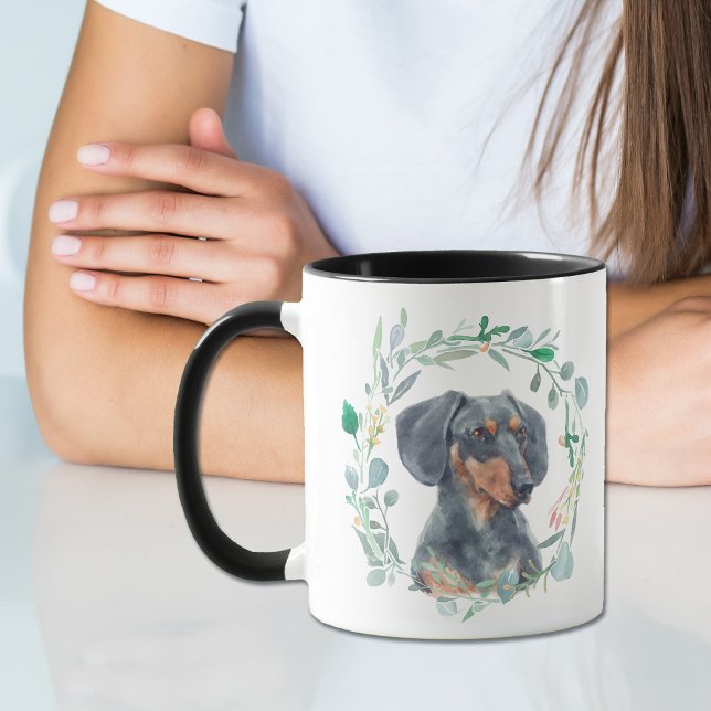 Love My Doxie Wreath Coffee Mug (Créateur téléchargé)