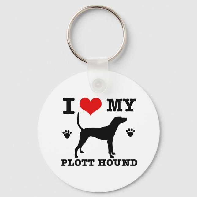 Love my plott hound schlüsselanhänger (Vorderseite)