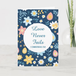 Love Never Fails Greeting Card Karte